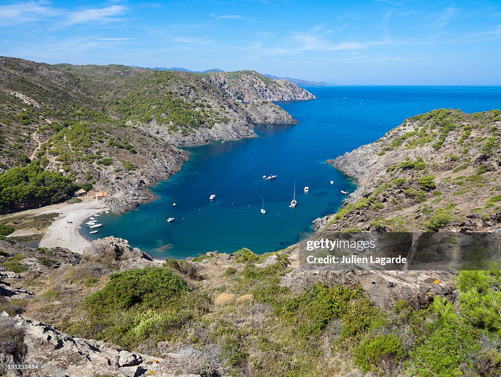 Cove in Costa Brava, Spain.