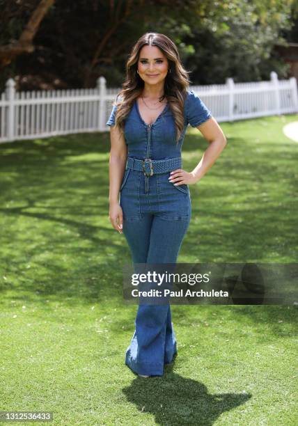 Chef/TV Personality Rosanna Pansino visits Hallmark Channel's "Home & Family" at Universal Studios Hollywood on April 14, 2021 in Universal City,...