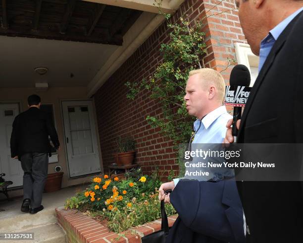 Steven Slater, the JetBlue flight attendant whose meltdown on the tarmac at JFK airport has made him a folk hero, returns home with his boyfriend...