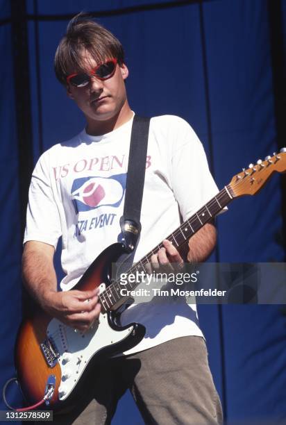 Scott Kannberg of Pavement performs during Lollapalooza at Cal Expo Amphitheatre on August 17, 1995 in Sacramento, California.