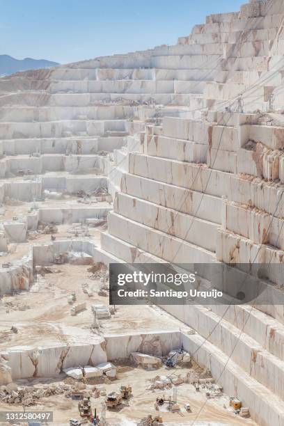 white marble quarry in production - marble quarry ストックフォトと画像