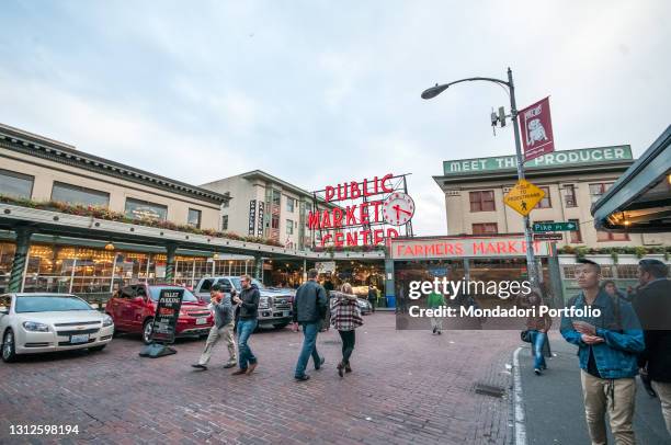 Pike Place Market is a public market in Seattle, Washington, United States. Seattle , September 26th, 2015