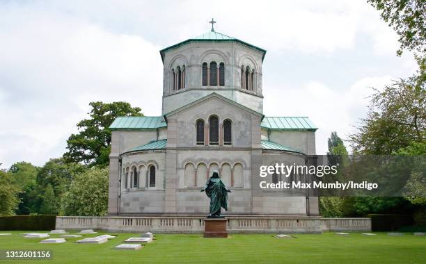 General view of the The Royal Mausoleum and Royal Burial Ground in Frogmore Gardens, Windsor Home Park on May 17, 2006 in Windsor, England. The Royal...