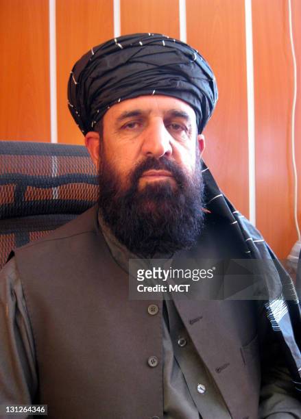 Musa Khan, provincial governor of Ghazni, Afghanistan, pictured in his office, October 25, 2011. U.S. Officials learned that Khan and another...