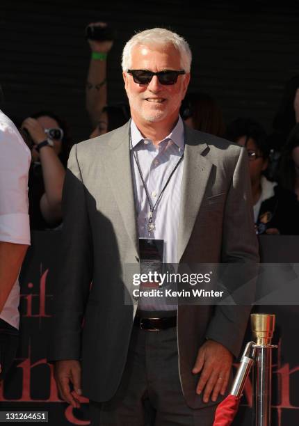 Summit Entertainment President Rob Friedman attends Actors Robert Pattinson, Kristen Stewart and Taylor Lautner Hand and Footprint Ceremony at the...