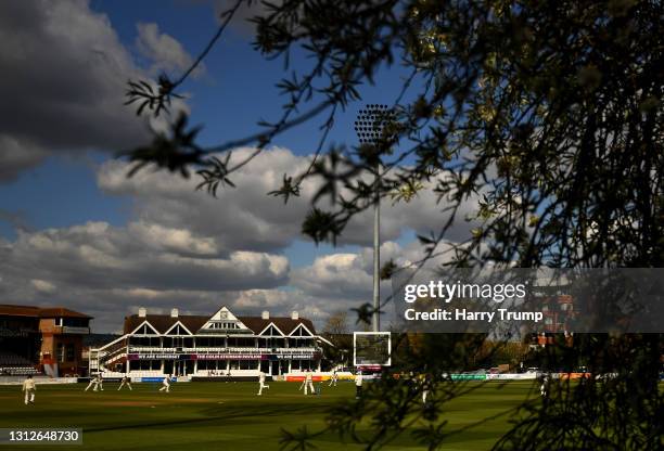 General view of play during Day One of the LV= Insurance County Championship match between Somerset and Gloucestershire at The Cooper Associates...