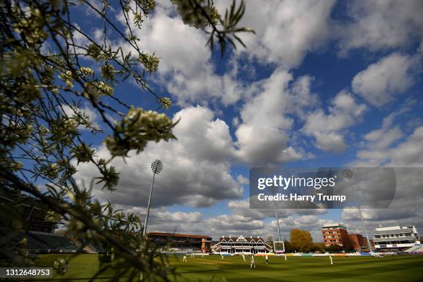 General view of play during Day One of the LV= Insurance County Championship match between Somerset and Gloucestershire at The Cooper Associates...