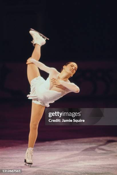 Nancy Kerrigan of the United States performs during the Ladies Figure Skating exhibition at the 1993 U.S. Figure Skating Championships on 23rd...