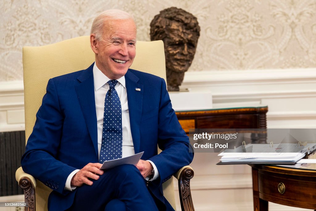 President Biden Meets With Congressional Asian Pacific American Caucus Executive Committee