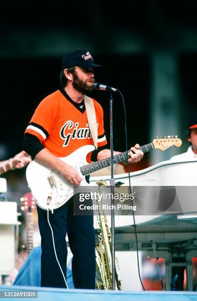 The Beach Boys perform at Candlestick Park on September 18, 1982 on San Francisco, California after the San Diego Padres and San Francisco Giants...