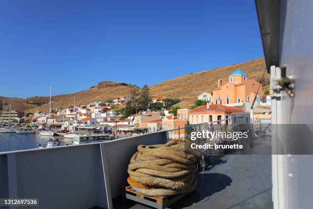 korissia hafen, insel kea (tzia), griechenland - kearton stock-fotos und bilder