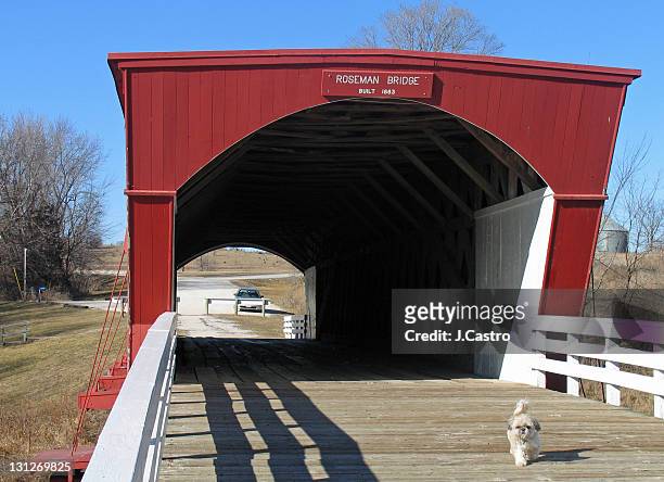 madison county covered bridges - saint charles missouri stock pictures, royalty-free photos & images