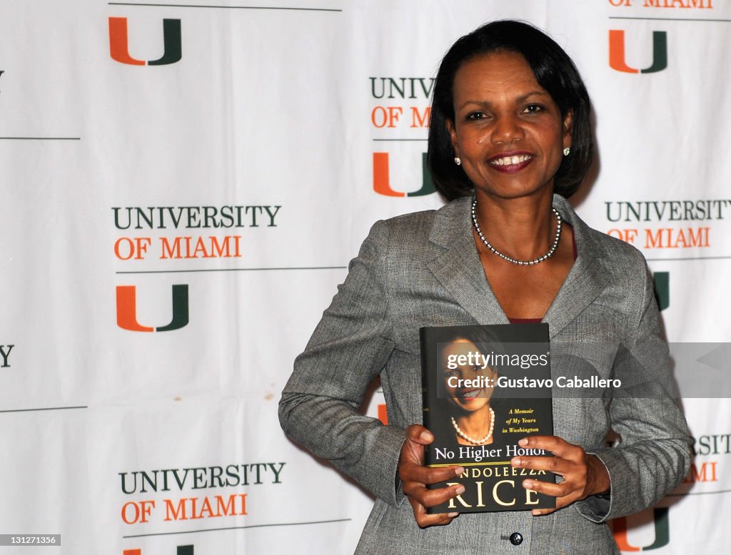 Condoleezza Rice Discusses Her Memoir "No Higher Honor"