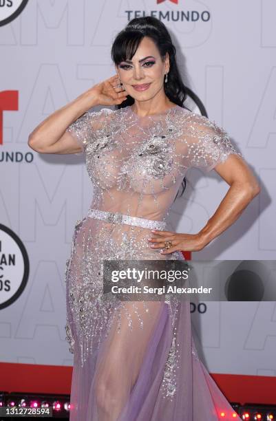 Maribel Guardia attends the 2021 Latin American Music Awards at BB&T Center on April 15, 2021 in Sunrise, Florida.
