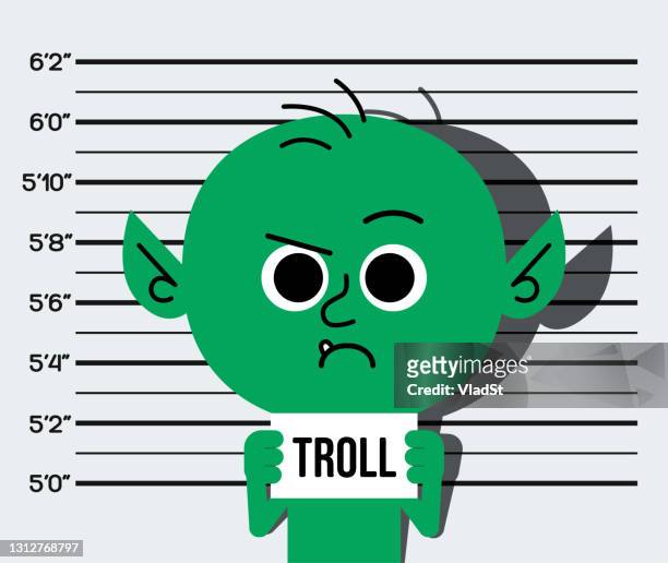 internet troll mugshot cyberbullying mocking trolling online chat - sneering stock illustrations
