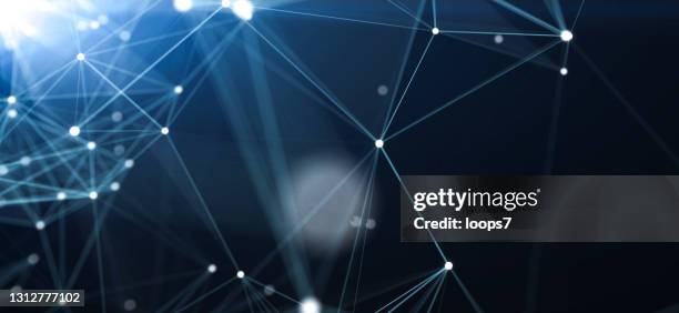 digital connections network futuristic background with copy space - flare gun stock illustrations