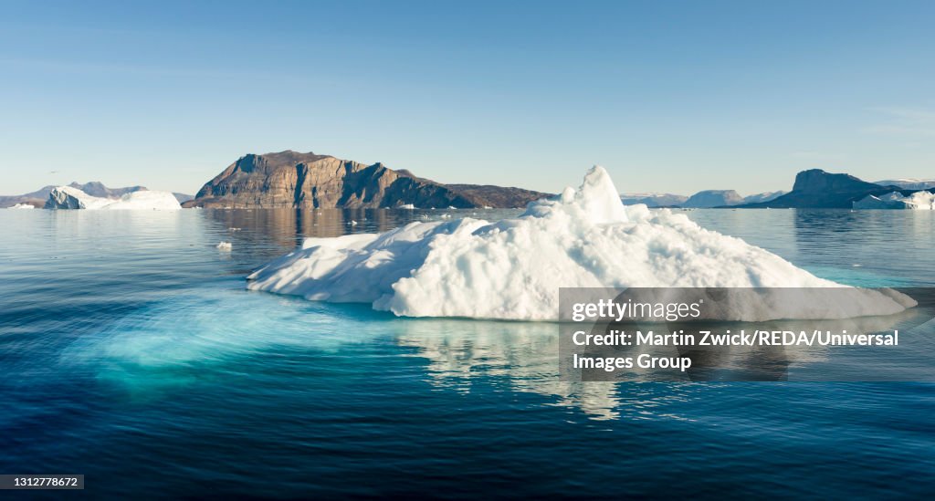 Icebergs in the Uummannaq fjord system.