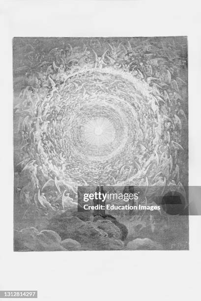Gustave Dore, The Divine Comedy, La Divina Commedia, Paradiso, canto XXXI v. 1-3, printed etching, .