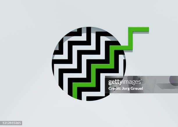 Green zigzag line