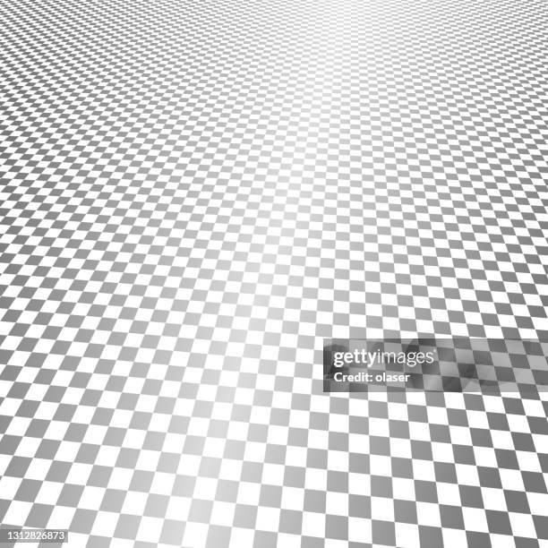 high view of checkered pattern - white table surface stock illustrations