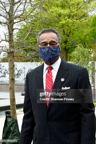 Congressman Emanuel Cleaver, II at the First Colors Ceremony at the World War I Memorial on April 16, 2021 in Washington, DC.