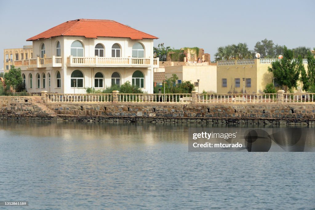 Taulud Island - waterfront seen from the Edaga causeway, Massawa, Eritrea