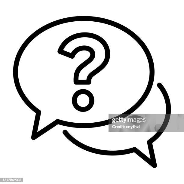 faq line icon, outline symbol vector illustration - confused customer stock illustrations