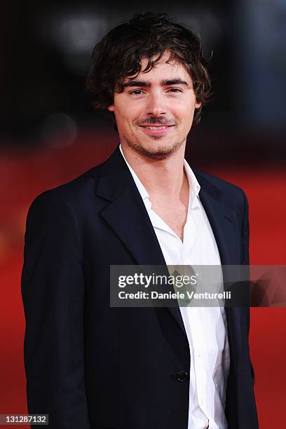 Actor Edoardo Natoli attends the Officine Artistiche during the 6th International Rome Film Festival at Auditorium Parco Della Musica on November 3,...