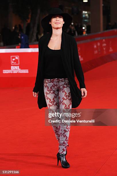 Diane Fleri attends the Officine Artistiche during the 6th International Rome Film Festival at Auditorium Parco Della Musica on November 3, 2011 in...