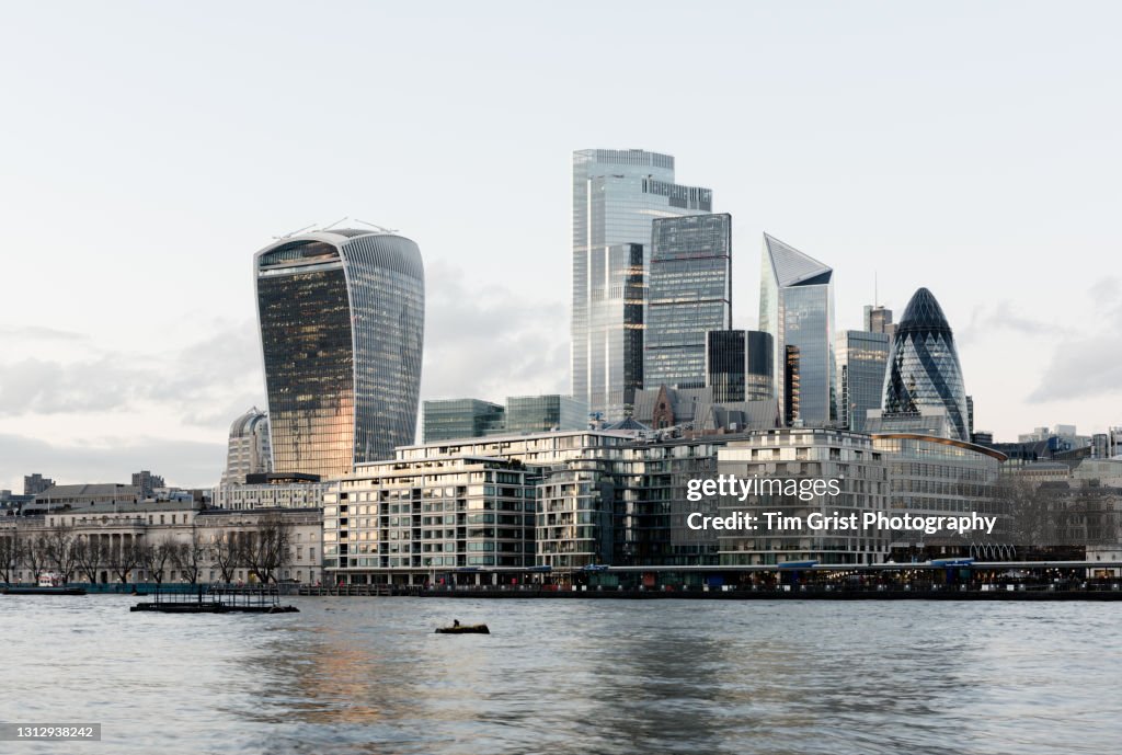 City of London Skyline and River Thames