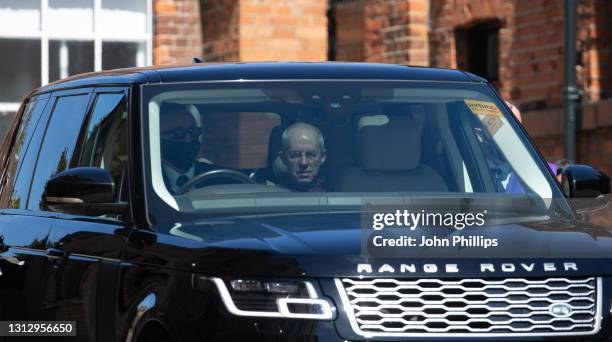 Justin Welby, the Archbishop of Canterbury arrives at Windsor Castle on April 17, 2021 in Windsor, England. The Duke of Edinburgh travelled...