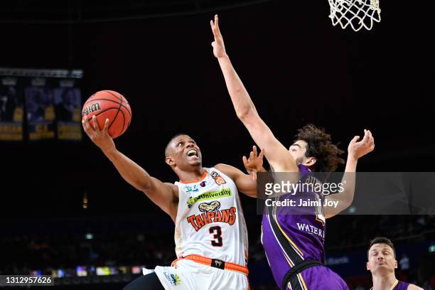 Scott Machado of Cairns Taipans in action during the round 14 NBL match between the Sydney Kings and the Cairns Taipans at Qudos Bank Arena, on April...