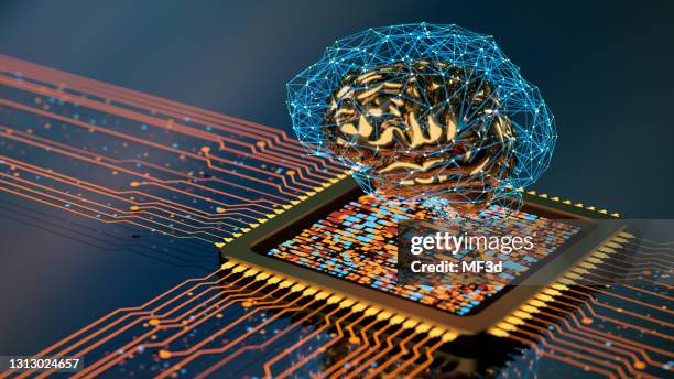 concepto de inteligencia artificial - aprendizaje automático fotografías e imágenes de stock