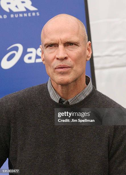 Mark Messier attends a press conference at Marathon Pavilion in Central Park on November 3, 2011 in New York City.