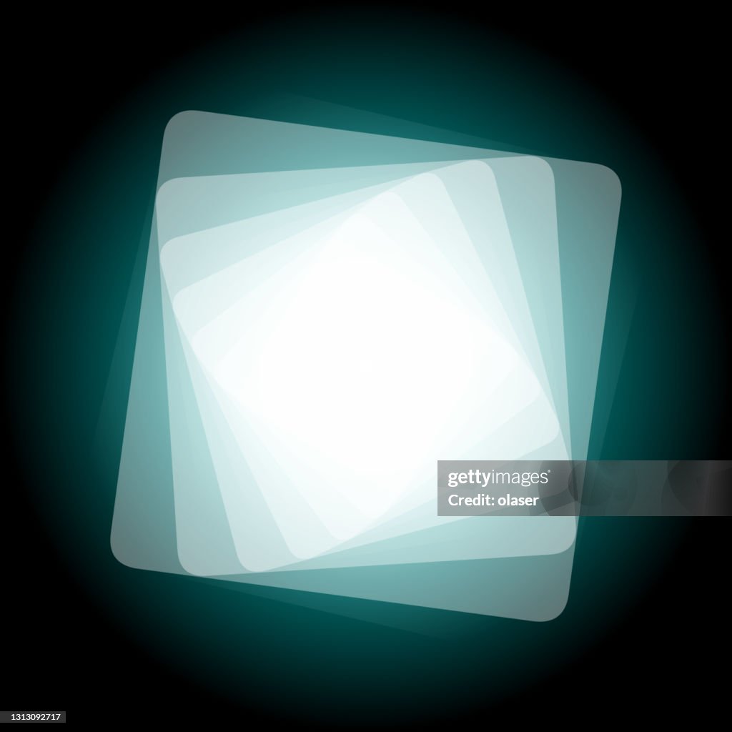 Turquoise Rounded Rectangle Turquoise Colors Stacked Multiple Squares With Rounded Corners High-Res ...