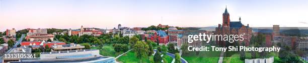 syracuse university panorama, campus. syracuse, new york - syracuse ストックフォトと画像