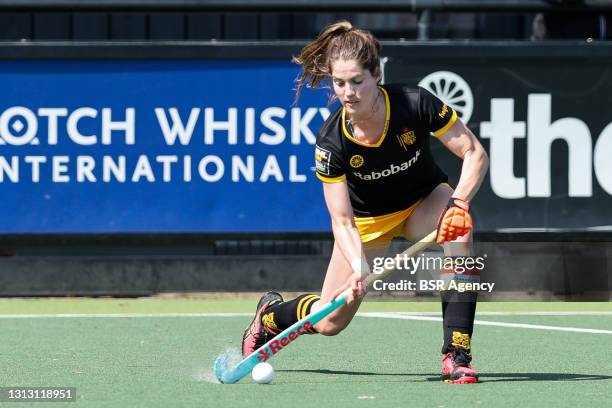 Marloes Keetels of Den Bosch during the Hoofdklasse match between Den Bosch D1 and HDM D1 at Hockey Club 's-Hertogenbosch on April 18, 2021 in Den...