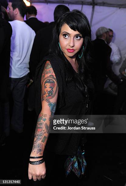 Guest attends the launch of the MetroPCS Huawei M835 sanctioned by tokidoki at the tokidoki flagship store on November 3, 2011 in Los Angeles,...