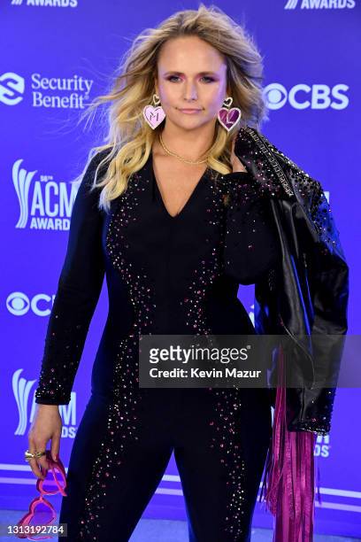 In this image released on April 18, Miranda Lambert performs at the 56th Academy of Country Music Awards at the Grand Ole Opry on April 18, 2021 in...