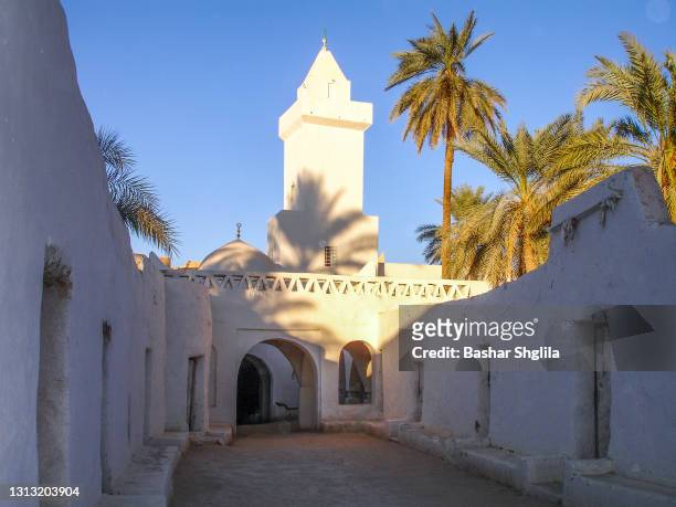omran jersan mosque - gadames stock pictures, royalty-free photos & images