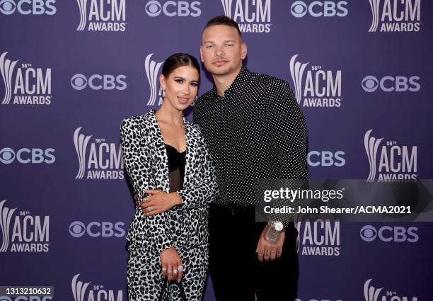 In this image released on April 18, Katelyn Jae and Kane Brown attend the 56th Academy of Country Music Awards at the Grand Ole Opry on April 18,...