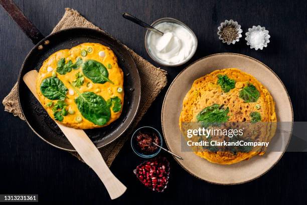 stack of gluten free red lentil panckes - red lentil stock pictures, royalty-free photos & images