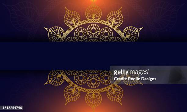 shiny floral mandala blurred background stock illustration - henna hands stock illustrations