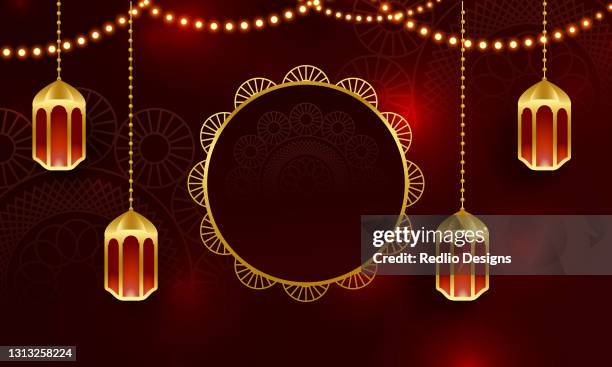 illustrations, cliparts, dessins animés et icônes de aïd moubarak, kareem de ramadan, aïd al-adha, festivals, festivals de lumières, lanternes suspendues, illustration de background.stock de lumières - eid al adha