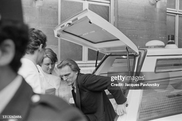 Baron Edouard-Jean Empain, one of Europe's most powerful industrialists, is freed in Paris after being kidnapped. Looking frail, thin and in shock...