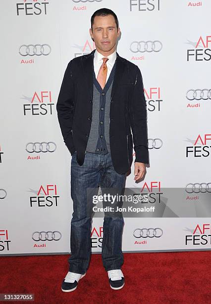 Actor Jeffrey Donovan arrives at the 2011 AFI FEST - Opening Night Gala - "J. Edgar" Premiere at Grauman's Chinese Theatre on November 3, 2011 in...