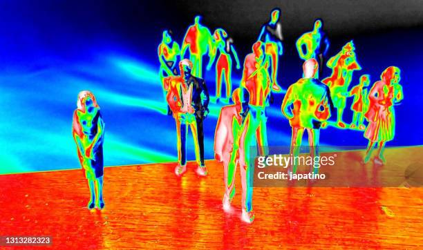 thermal camera - temperature sensor stock pictures, royalty-free photos & images