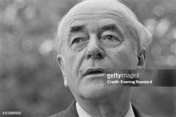 German architect Albert Speer , the Minister of Armaments and War Production in Nazi Germany, during a visit to London, UK, 25th October 1973. Speer...