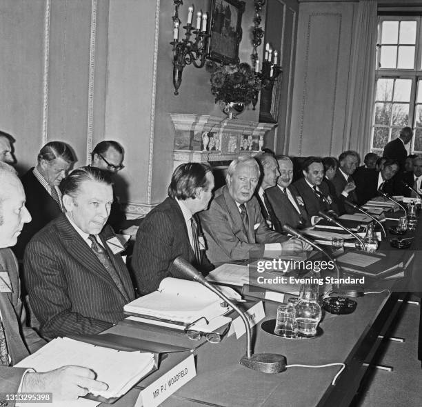 The Ireland Tripartite Conference between the British and Irish governments at Sunningdale in Berkshire, UK, 6th December 1973. The Sunningdale...