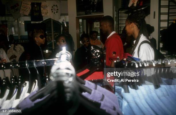 Group Immature shop at Spike's Joint and appear in a portrait taken on May 10, 1994 in Brooklyn, New York.